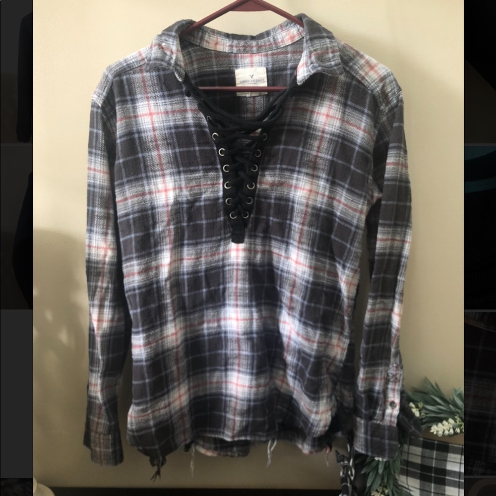 American Eagle plaid shirt